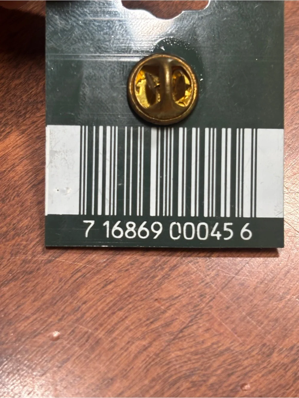 Source Unknown Gold Apple Pin